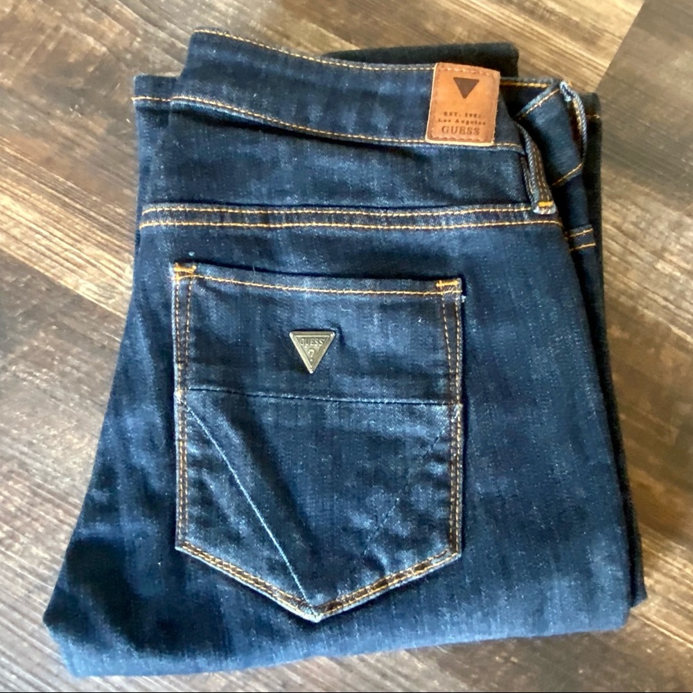 Guess Jeans Dark Wash Boot Ultra Low